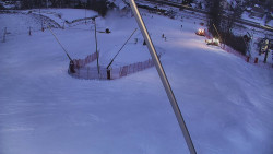 Spodní část sjezdovky skiareálu Karolinka