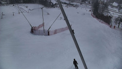 Spodní část sjezdovky skiareálu Karolinka