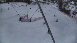 Spodní část sjezdovky skiareálu Karolinka