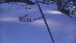 Spodní část sjezdovky skiareálu Karolinka