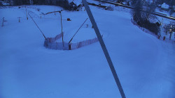 Spodní část sjezdovky skiareálu Karolinka