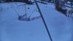 Spodní část sjezdovky skiareálu Karolinka