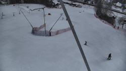 Spodní část sjezdovky skiareálu Karolinka