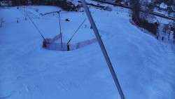 Spodní část sjezdovky skiareálu Karolinka