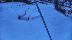 Spodní část sjezdovky skiareálu Karolinka