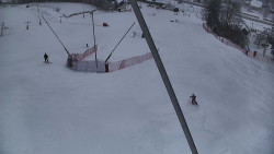 Spodní část sjezdovky skiareálu Karolinka