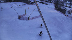 Spodní část sjezdovky skiareálu Karolinka