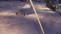 Spodní část sjezdovky skiareálu Karolinka