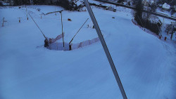 Spodní část sjezdovky skiareálu Karolinka