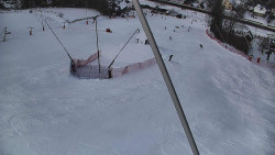 Spodní část sjezdovky skiareálu Karolinka