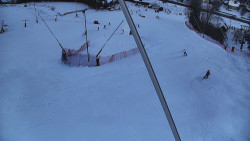 Spodní část sjezdovky skiareálu Karolinka