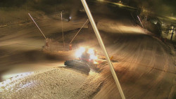 Spodní část sjezdovky skiareálu Karolinka