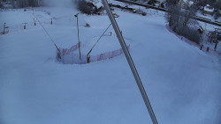 Spodní část sjezdovky skiareálu Karolinka