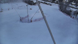 Spodní část sjezdovky skiareálu Karolinka