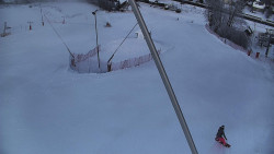 Spodní část sjezdovky skiareálu Karolinka