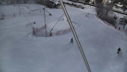 Spodní část sjezdovky skiareálu Karolinka