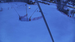 Spodní část sjezdovky skiareálu Karolinka