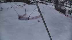 Spodní část sjezdovky skiareálu Karolinka