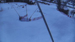 Spodní část sjezdovky skiareálu Karolinka