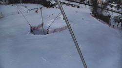 Spodní část sjezdovky skiareálu Karolinka