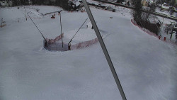 Spodní část sjezdovky skiareálu Karolinka