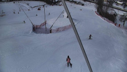 Spodní část sjezdovky skiareálu Karolinka