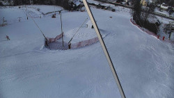 Spodní část sjezdovky skiareálu Karolinka