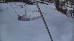 Spodní část sjezdovky skiareálu Karolinka