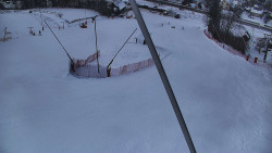 Spodní část sjezdovky skiareálu Karolinka