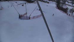 Spodní část sjezdovky skiareálu Karolinka