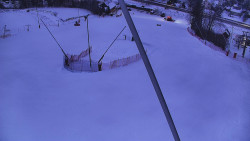 Spodní část sjezdovky skiareálu Karolinka