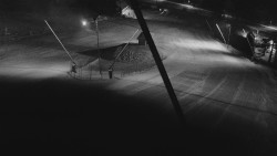 Spodní část sjezdovky skiareálu Karolinka