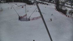 Spodní část sjezdovky skiareálu Karolinka