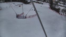 Spodní část sjezdovky skiareálu Karolinka