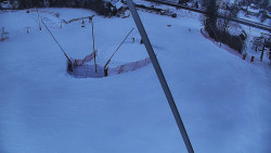 Spodní část sjezdovky skiareálu Karolinka