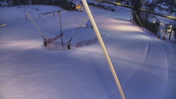 Spodní část sjezdovky skiareálu Karolinka