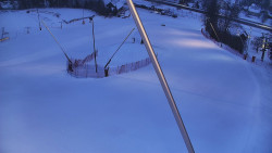 Spodní část sjezdovky skiareálu Karolinka