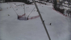 Spodní část sjezdovky skiareálu Karolinka