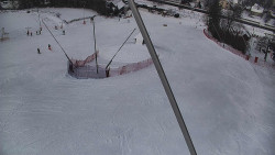 Spodní část sjezdovky skiareálu Karolinka