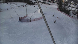 Spodní část sjezdovky skiareálu Karolinka