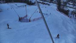 Spodní část sjezdovky skiareálu Karolinka