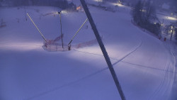 Spodní část sjezdovky skiareálu Karolinka