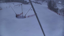 Spodní část sjezdovky skiareálu Karolinka