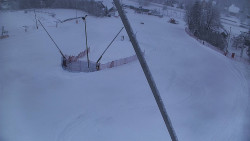 Spodní část sjezdovky skiareálu Karolinka