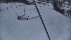 Spodní část sjezdovky skiareálu Karolinka