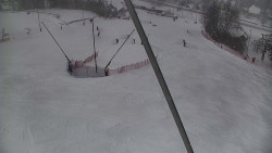 Spodní část sjezdovky skiareálu Karolinka