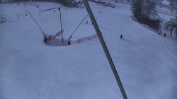 Spodní část sjezdovky skiareálu Karolinka