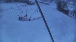 Spodní část sjezdovky skiareálu Karolinka