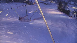 Spodní část sjezdovky skiareálu Karolinka