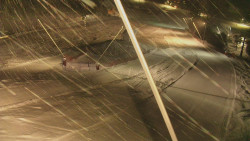 Spodní část sjezdovky skiareálu Karolinka